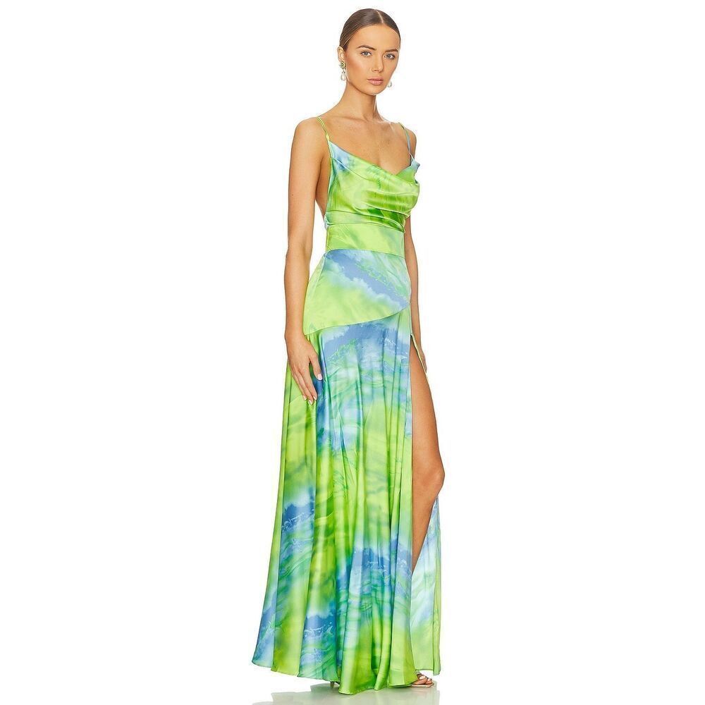 NWT Bronx and Banco x Revolve Leo Maxi Dress in Multicolor US 2 $680 - Picture 2 of 11